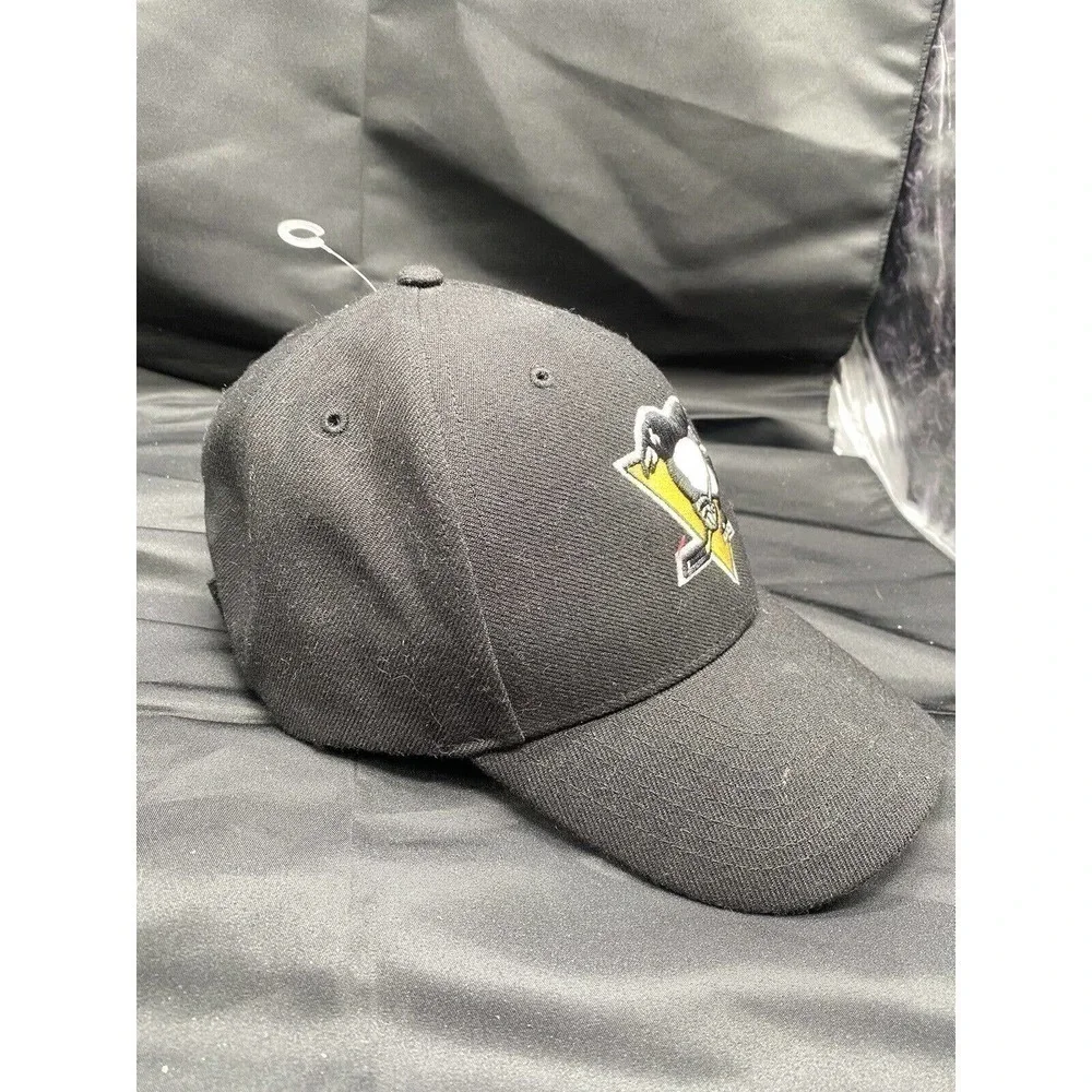Pittsburgh Penguins NHL ‘47 Brand Adjustable Black Ball Cap Hat EUC - Picture 3 of 5
